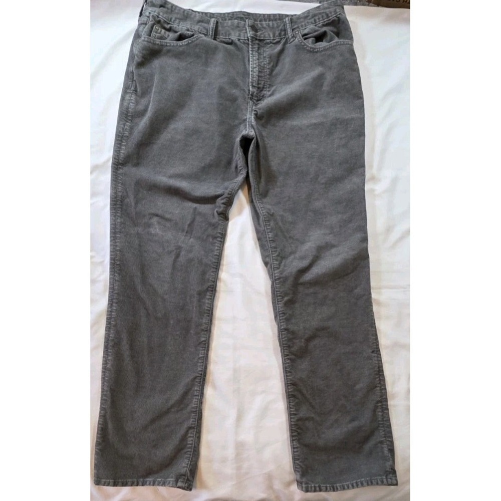 American Eagle Pants Corduroy Flex Jeans Men 38x32 Gray Cotton Blend Mid Rise